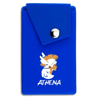 Silicone Phone Wallet with Button - Mouse Pads Now