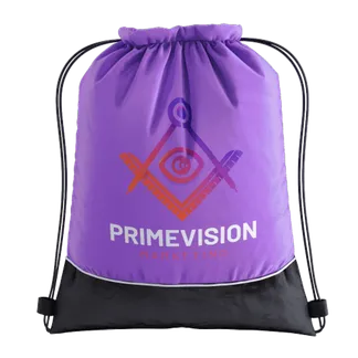 Two-tone Drawstring Bag - Mouse Pads Now
