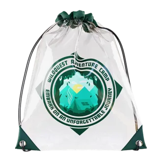 Custom Clear Drawstring Bag - Mouse Pads Now