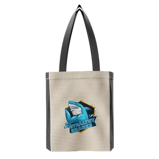 Custom Two-Tone Cotton Tote Bag - Mouse Pads Now