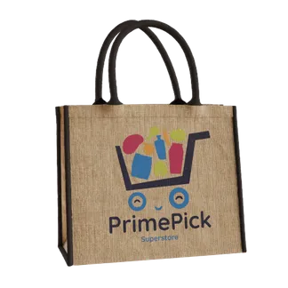 Custom Large Jute Tote - Mouse Pads Now