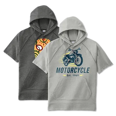 Short Sleeve Pocket Hoodie - Mouse Pads Now