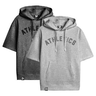 Sporty Short Sleeve Hoodie - Mouse Pads Now