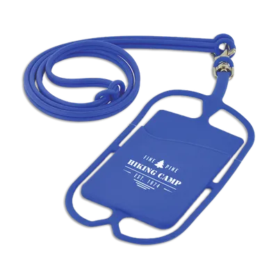 Lanyard Silicone Phone Wallet Holder - Mouse Pads Now