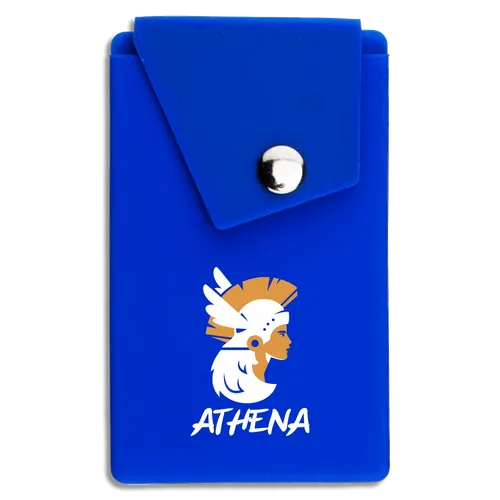 Silicone Phone Wallet with Button - Mouse Pads Now