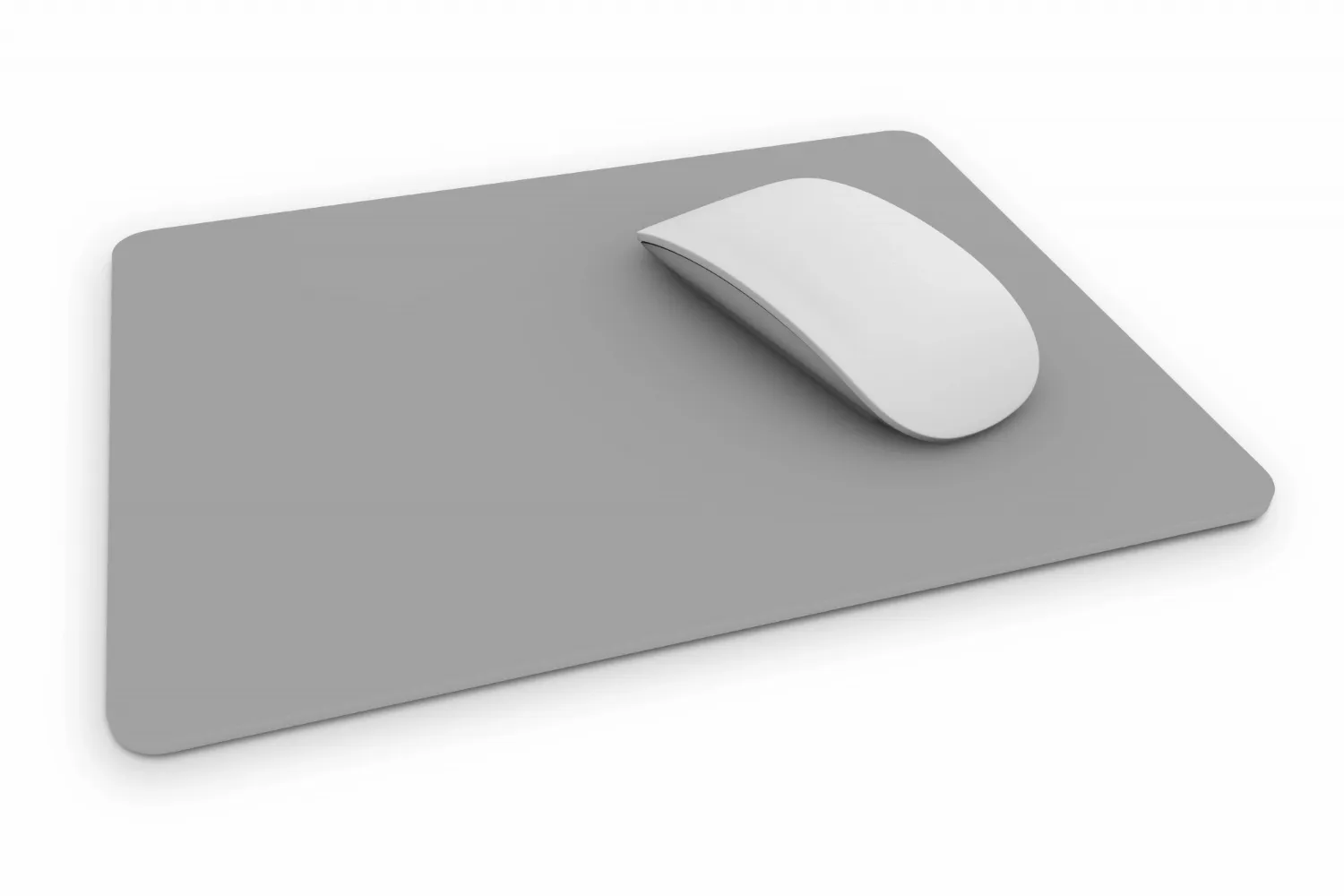 Square cute mousepad and white mouse